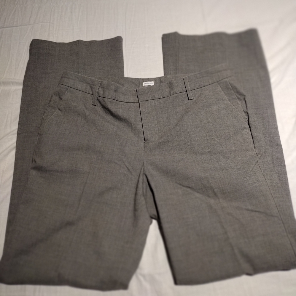 GAP 10 REG STRETCH GRAY DRESS PANT FLARE GAPSTRETCH NWOT